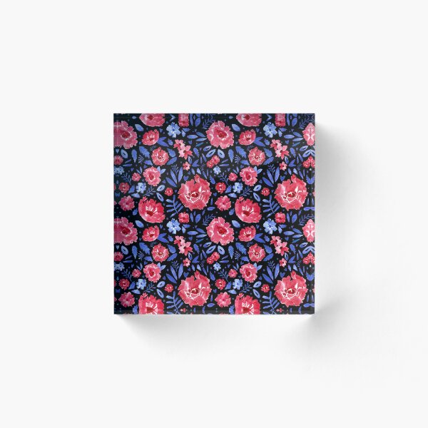 Item preview, Loose watercolor flowers with leaves dots and hearts  designed and sold by CrisBanana.