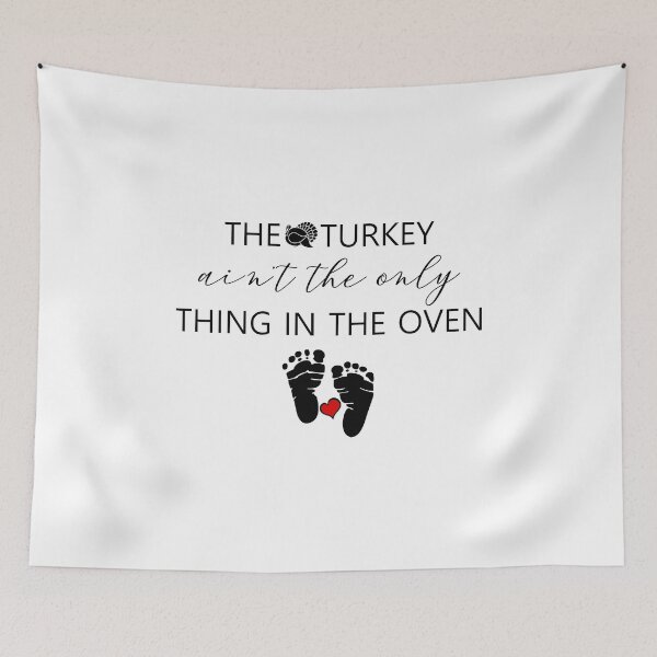 Item preview, Turkey in the oven Baby Reveal Thanksgiving gift for women designed and sold by hadleydesigns.