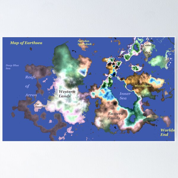 Item preview, Map of Earthsea designed and sold by AlienVisitor's Stuff.