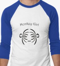 Monkey Girl Men's Baseball ¾ T-Shirt