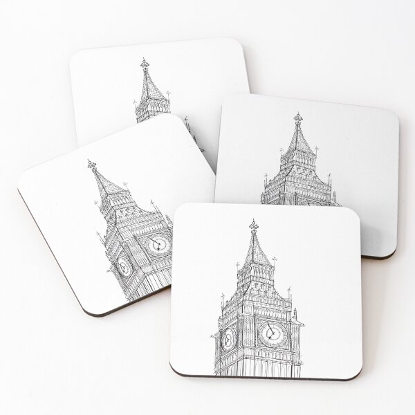 Item preview, Big Ben Clock Tower Drawing designed and sold by Adam Regester.