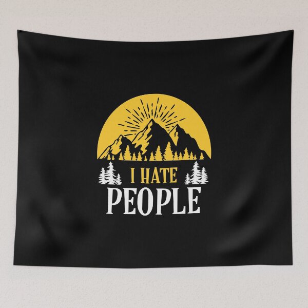 Item preview, Cute & Funny I Hate People Camping Nature Camp Pun designed and sold by perfectpresents.