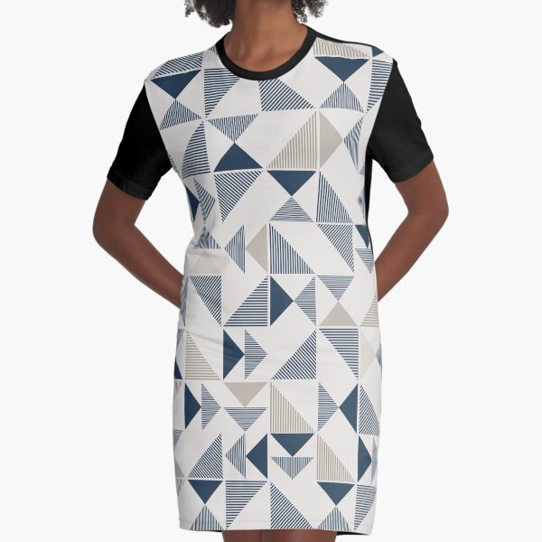 seamless triangles Graphic T-Shirt Dress