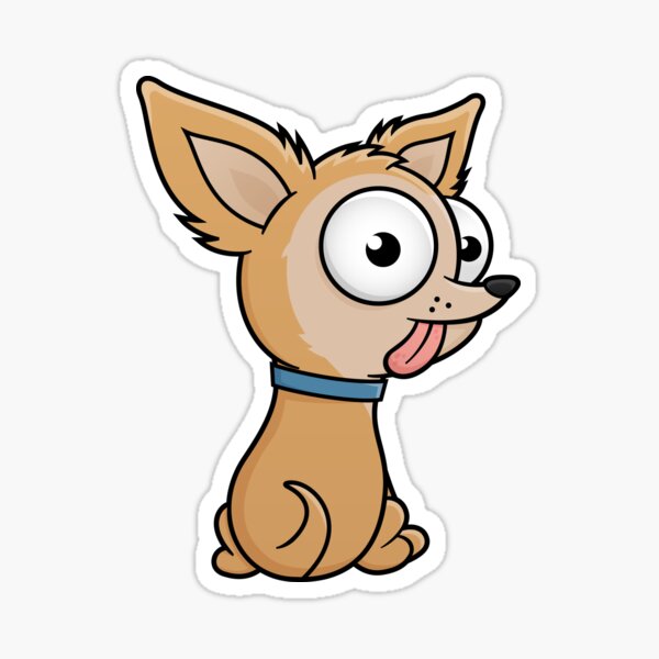 Chihuahua Cartoon Stickers for Sale | Redbubble Chihuahua Cartoon Stickers for Sale | Redbubble