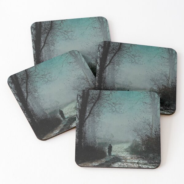 Item preview, John Atkinson Grimshaw - Lovers on a moonlit Lane designed and sold by ArtExpression.