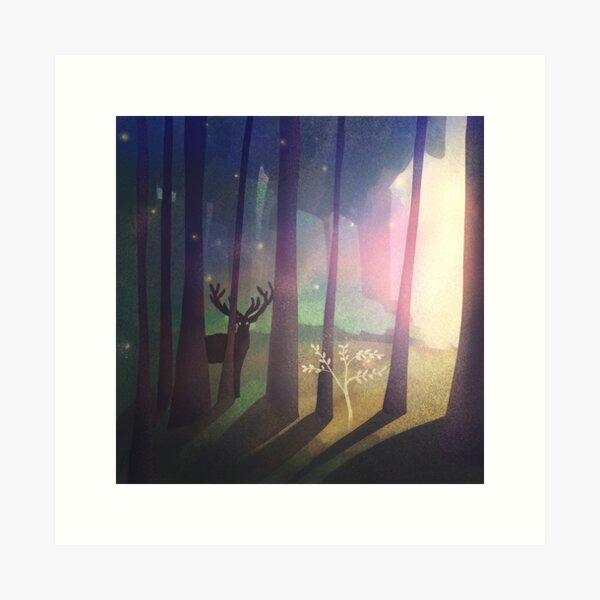 Inktober 2019 Day 07 - Enchanted Art Print