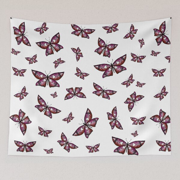 Artikelvorschau, Fliege mit Stolz: Lesbian Flag Butterfly entworfen und verkauft von StephOBrien.