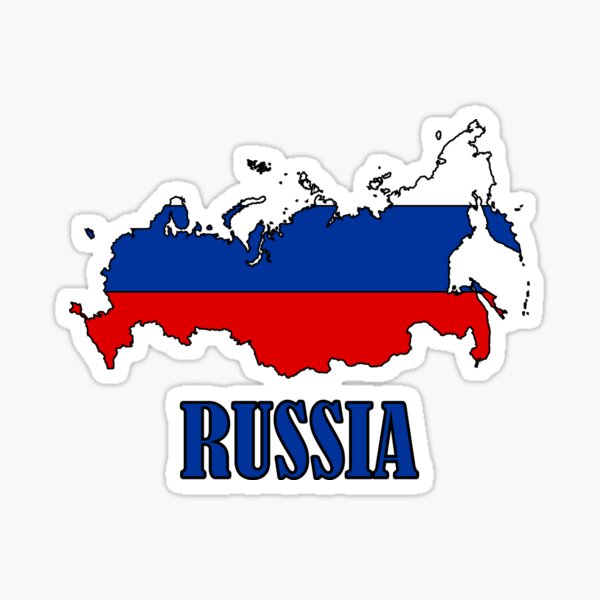 Flag Map of Russia (Moscovia)