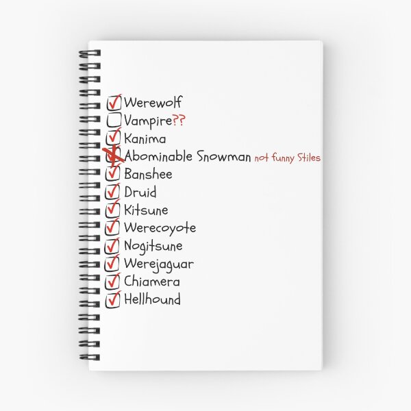 Artikelvorschau, Liste der Übernatürlichen in Beacon Hills entworfen und verkauft von Clarityandsimpl.