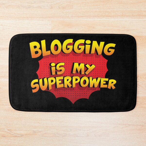 Item preview, Blogging is my Superpower Funny Design Blogging Gift designed and sold by Custom365.