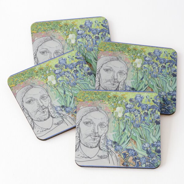 Item preview, Jesus the White Iris (Drawing ACCI on Van Gogh Background) designed and sold by VanyssaGraphics.