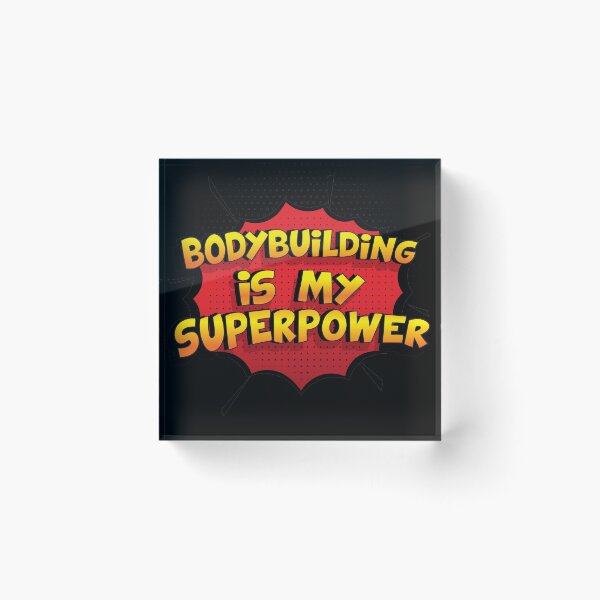 Item preview, Bodybuilding is my Superpower Funny Design Bodybuilding Gift designed and sold by Custom365.