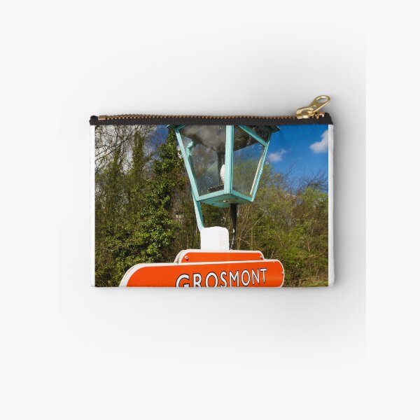 Item preview, Grosmont, old railroad platform lamp with sign. designed and sold by Andy Chisholm.