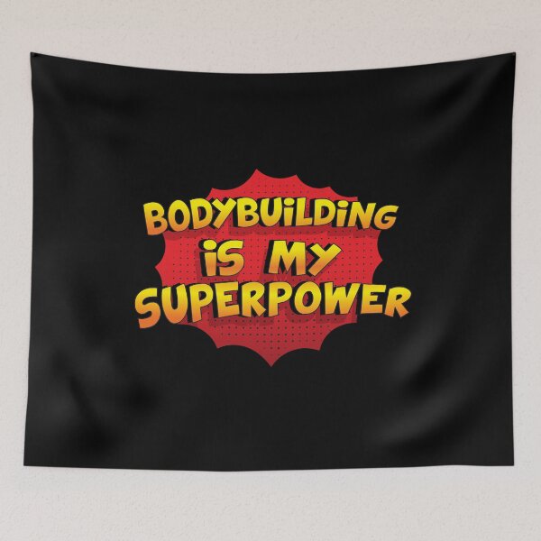 Item preview, Bodybuilding is my Superpower Funny Design Bodybuilding Gift designed and sold by Custom365.