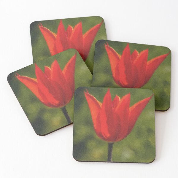 Item preview, Red tulip in the garden designed and sold by Guardi71.