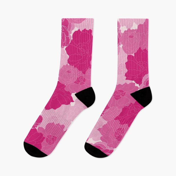 Item preview, Floral illustration - peony and roses in shades of magenta designed and sold by BrankaPD.