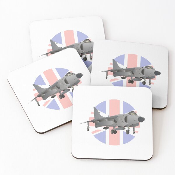 Item preview, Sea Harrier Jet Fighter with UK Flag designed and sold by NorseTech.