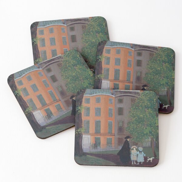 Item preview, View of Beacon Street from Boston Common-George Luks designed and sold by LexBauer.