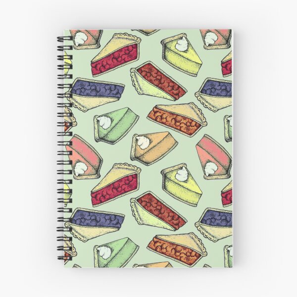 Item preview, Easy As Pie - cute illustrations of pie on sage green  designed and sold by Perrin Le Feuvre.