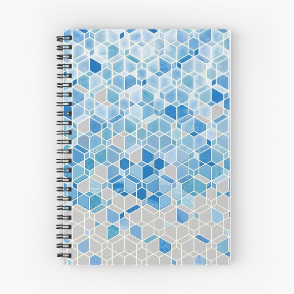 Item preview, Cubes & Diamonds in Blue & Grey designed and sold by micklyn.