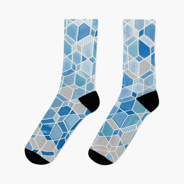 Item preview, Cubes & Diamonds in Blue & Grey designed and sold by micklyn.