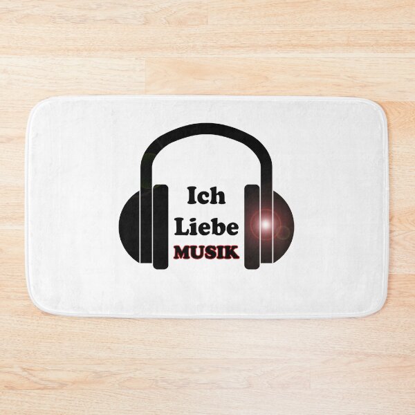 Item preview, Ich Liebe Musik - Hey DJ Deutsche Hits T-Shirt - Kopfhörer Dance Music Sticker designed and sold by deanworld.