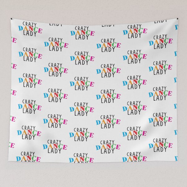 Item preview, Crazy Dance lady in rainbow colours designed and sold by jazzydevil.