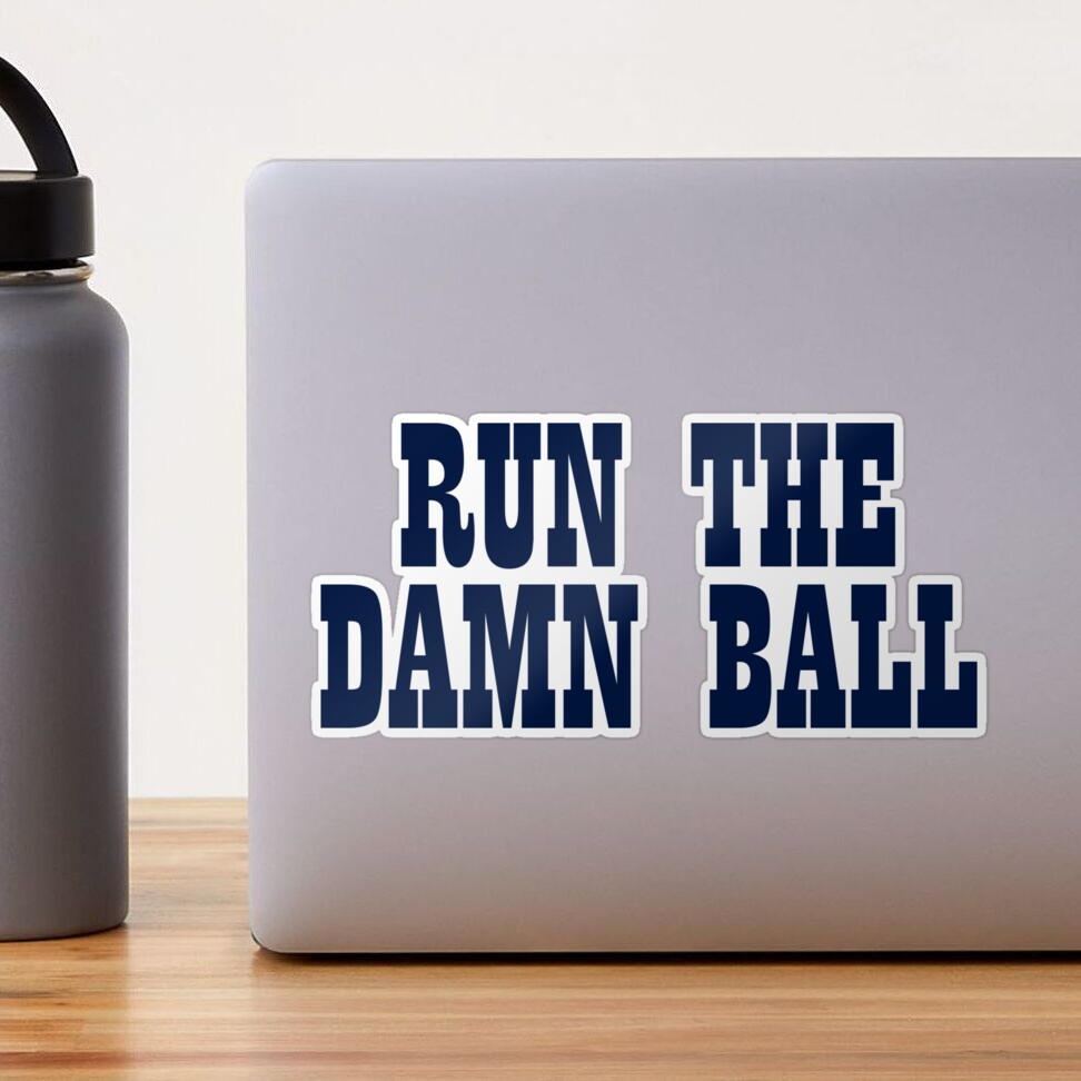 Run The Damn Ball Tecmo Sticker