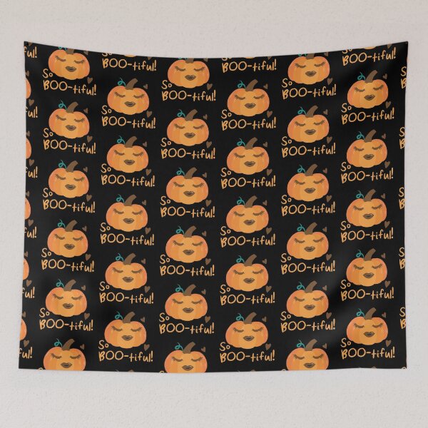 Item preview, SO BOO-tiful! (So beautiful! pumpkin with lipstick) designed and sold by jazzydevil.