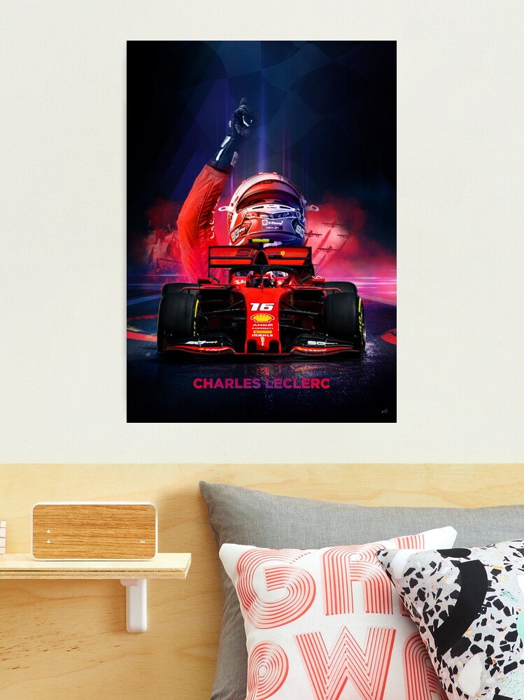 Charles Leclerc Formula 1 poster Poster for Sale by kodesign