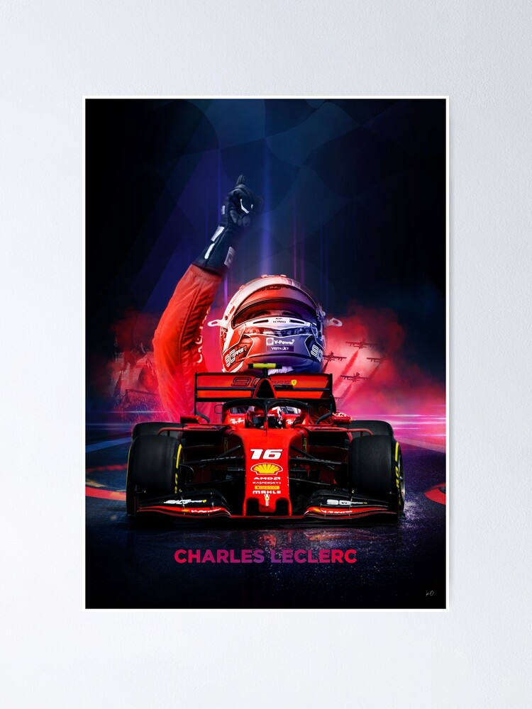 Charles Leclerc Formula 1 poster Poster for Sale by kodesign