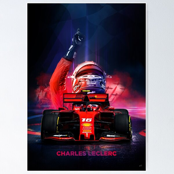 F1 - Charles Leclerc affiches et impressions par DeVerviers - Printler