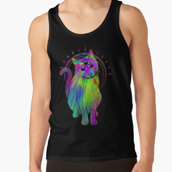 Psychic Psychedelic Cat Tank Top