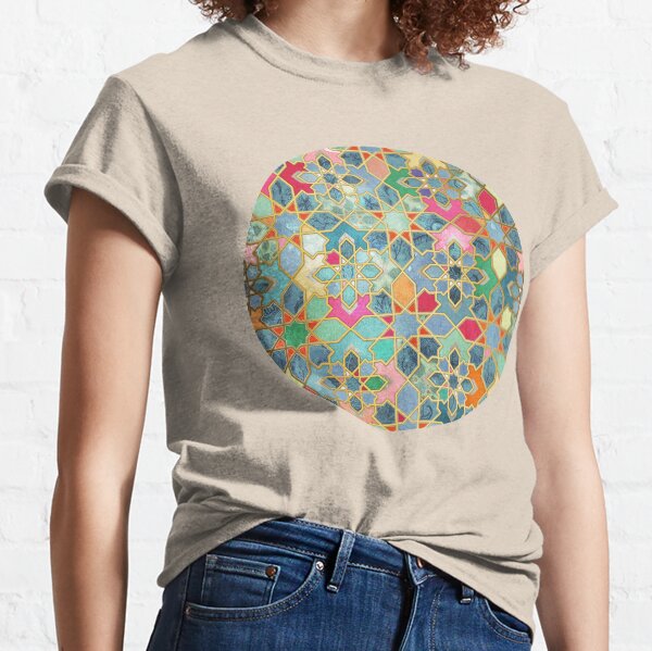 Gilt & Glory - Colorful Moroccan Mosaic Classic T-Shirt