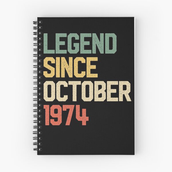 Item preview, Legend Since October 1974 45 Years Old Gift 45th Birthday  designed and sold by Nikolaienko Artem.