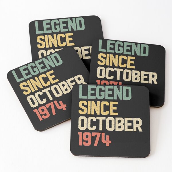 Item preview, Legend Since October 1974 45 Years Old Gift 45th Birthday  designed and sold by Nikolaienko Artem.