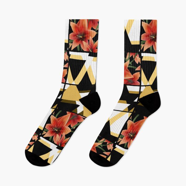 Item preview, Patchwork seamless floral orange lilly pattern texture background with decorative elements designed and sold by fuzzyfox.