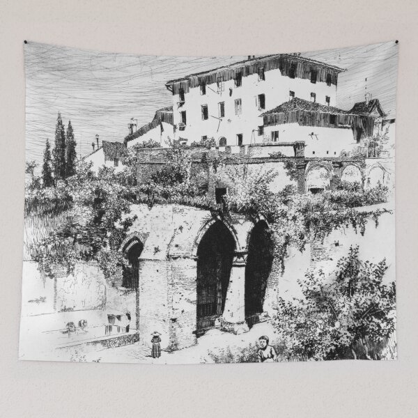 Item preview, Fonte Nuovo, Siena, Italy - Joseph Pennell - 1883 designed and sold by CrankyOldDude.