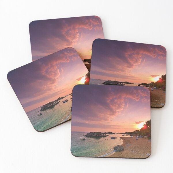 Item preview, Sunset at the beach of Stoupa in Peloponnese,Greece. designed and sold by Kostas Pavlis.