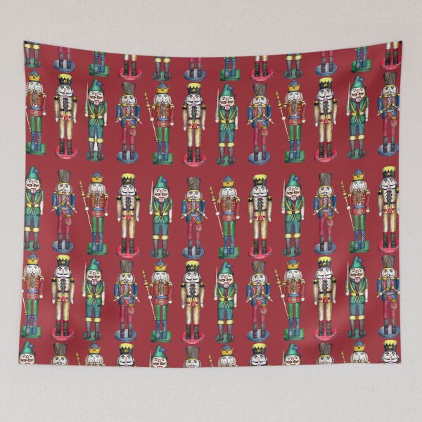 Item preview, The Nutcracker Prince Pattern in Red designed and sold by ECMazur Art.