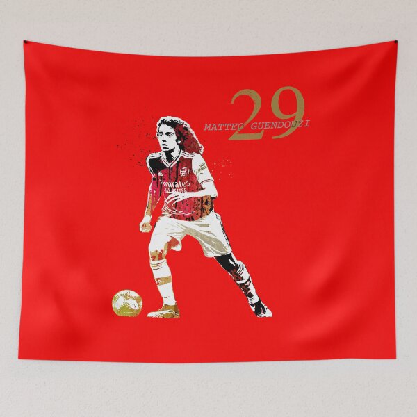 Item preview, Guendouzi / grey on red designed and sold by designwowow.
