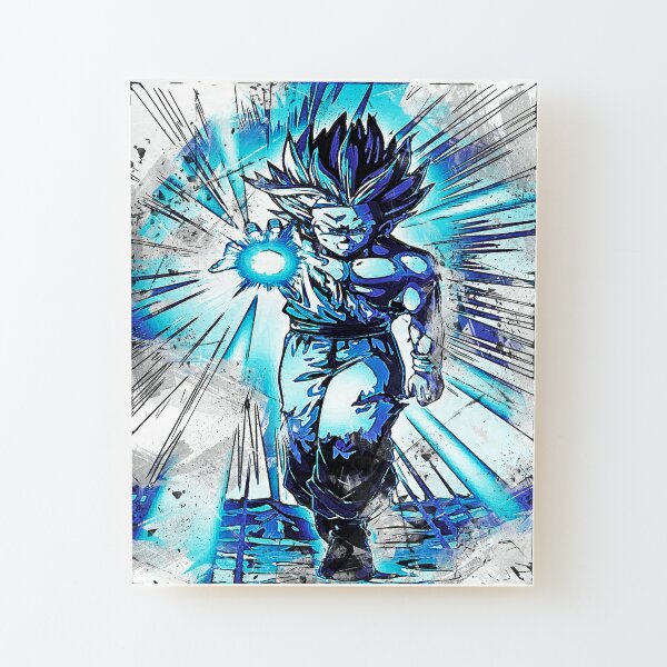 Goku SSJ Blue - Full Body Art Board Print by Quinjao