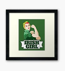 Lámina enmarcada Chica irlandes