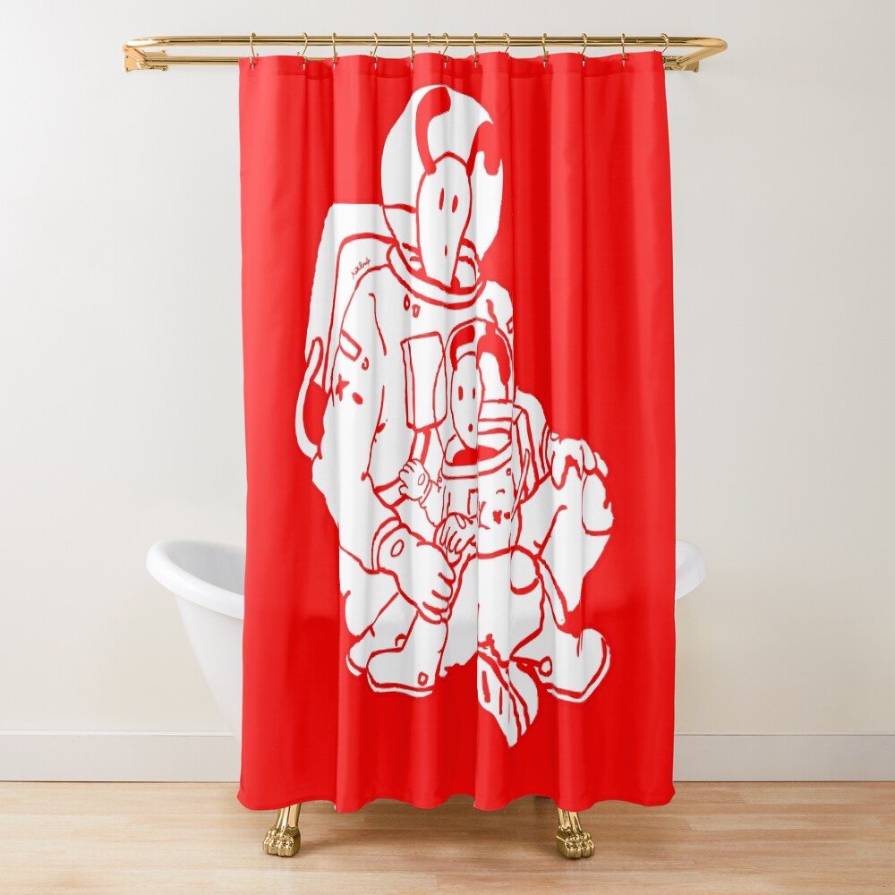 father & son Shower Curtain