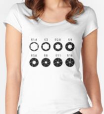 Blenden - Schwarz Tailliertes Rundhals-Shirt