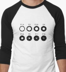 F-stops - Black Men's Baseball ¾ T-Shirt