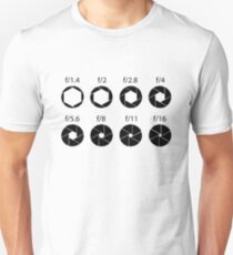 F-stops - Black Unisex T-Shirt