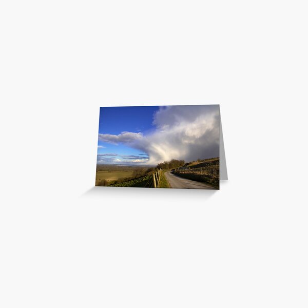 Storm passing Inkpen Beacon Greeting Card