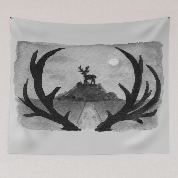 Item preview, Ink in October 2019 Day 7 - Deer designed and sold by Pattokarts.