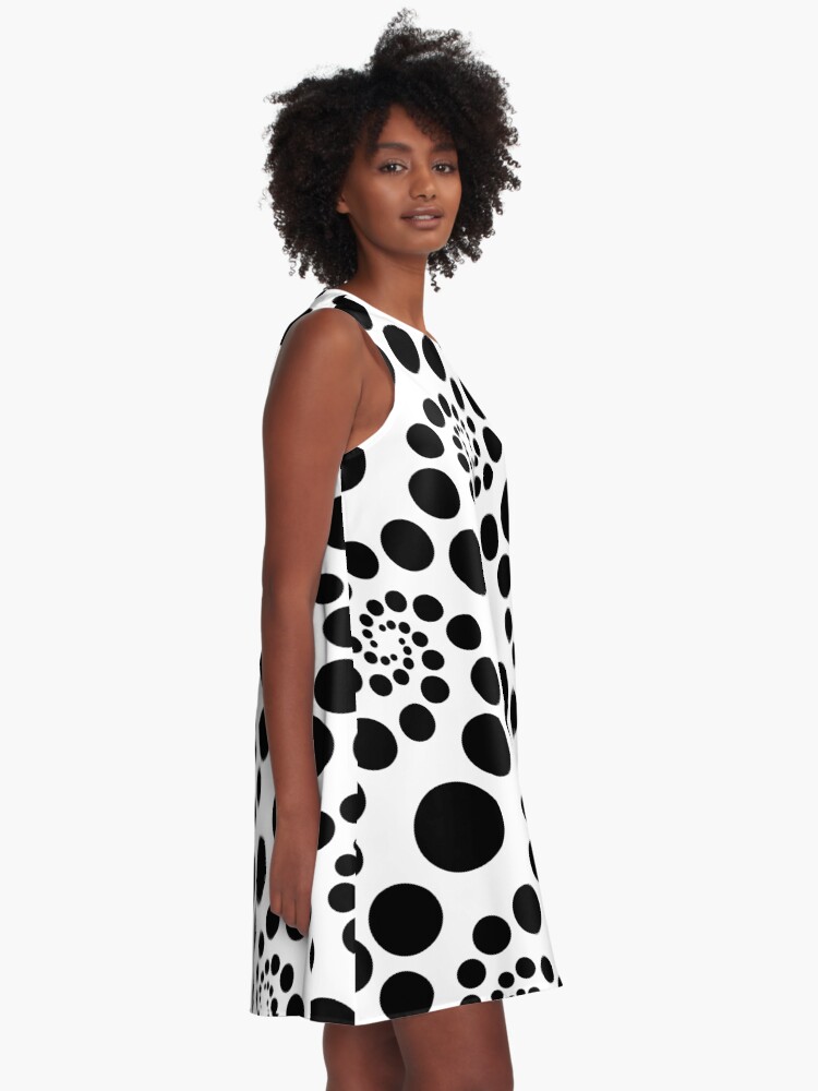 Alternate view of seamless dots A-Line Dress